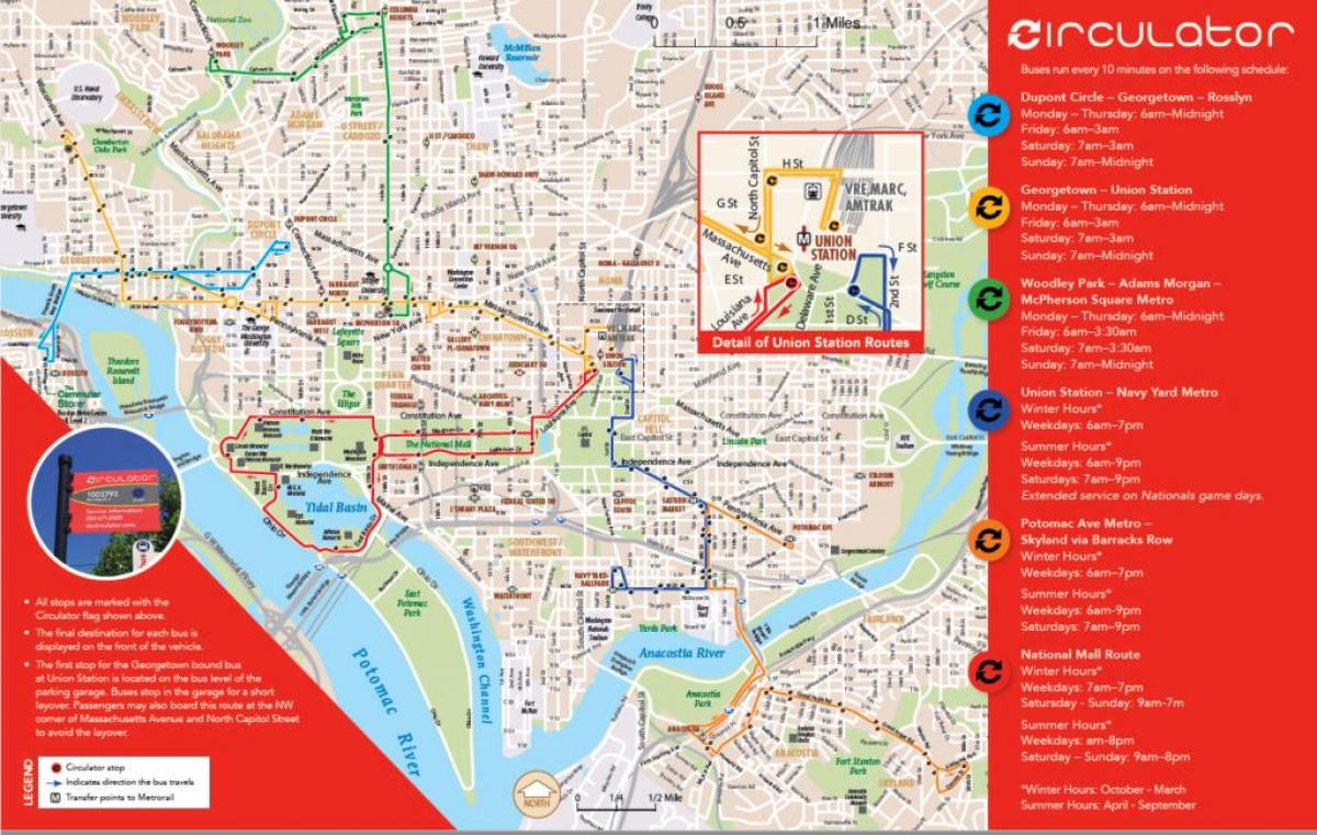 vašingtonas dc cirkulācijas karte