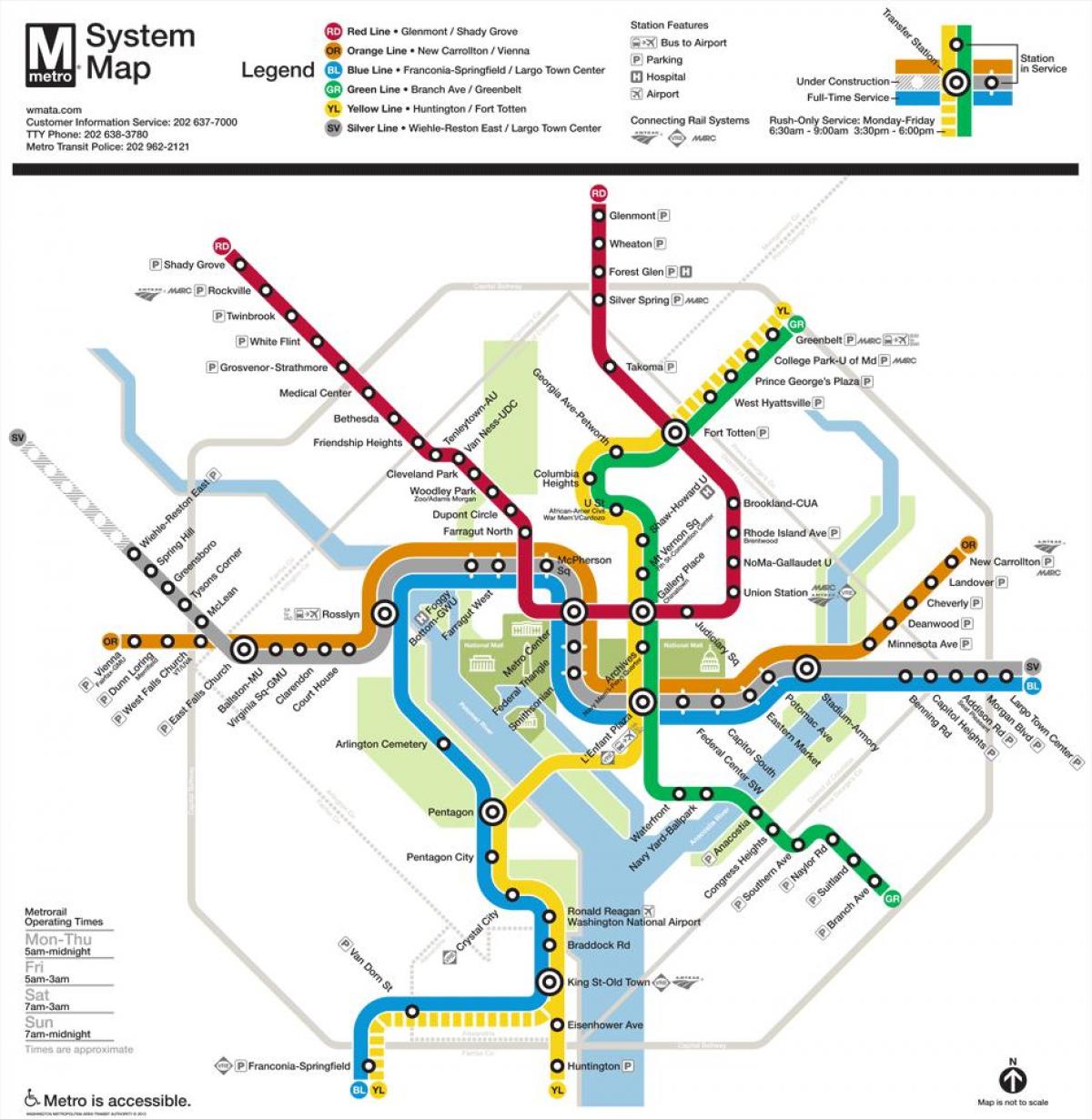 dc metro kartes 2015
