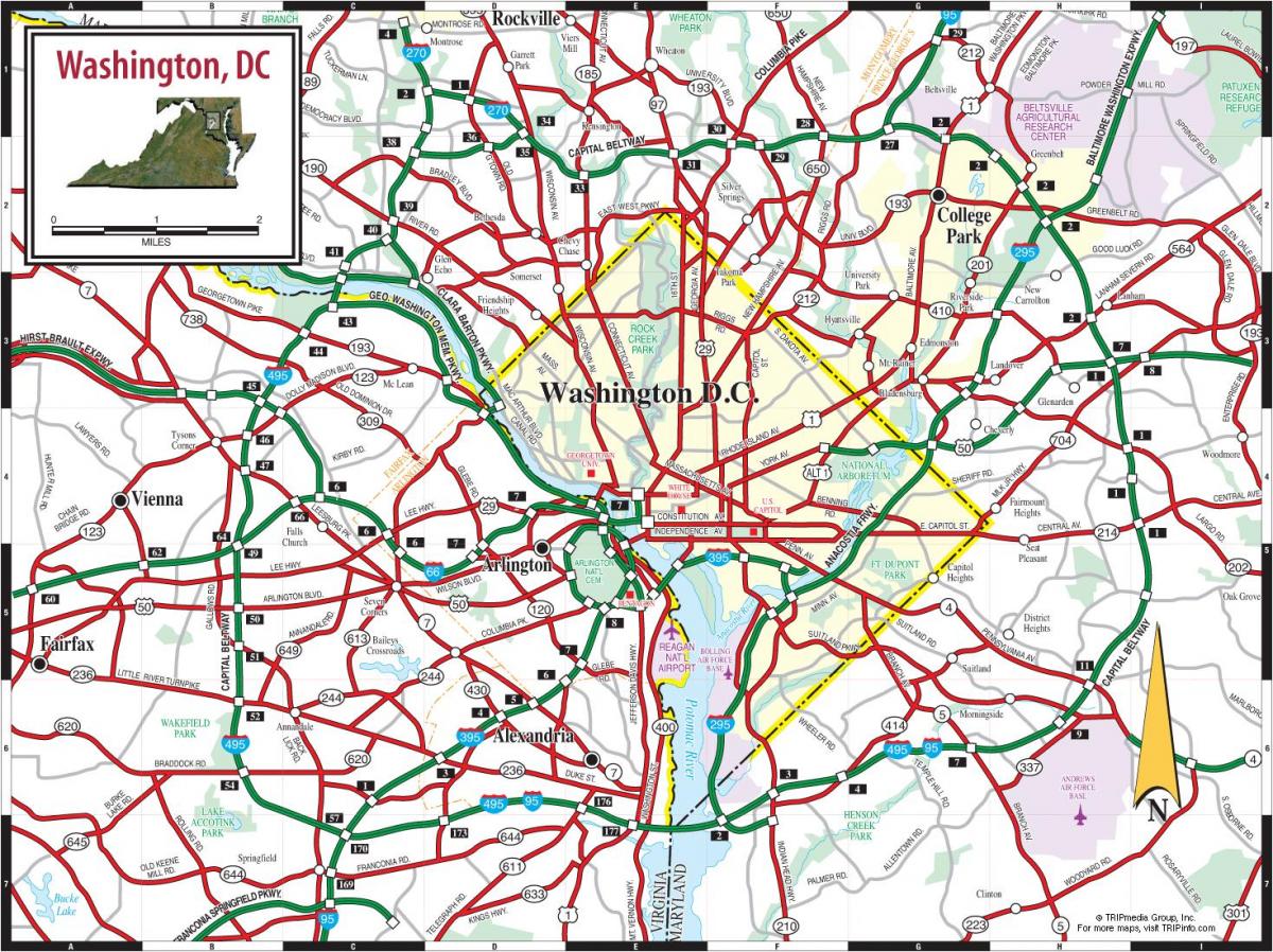 vašingtonas metro kartes iela pārklājums