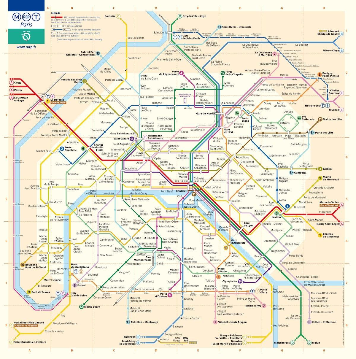 vašingtonas metro karti ar ielām