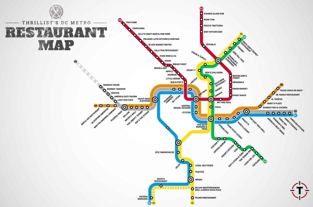 karte washington dc restorāni