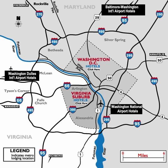 washington dc jomā lidostas karte