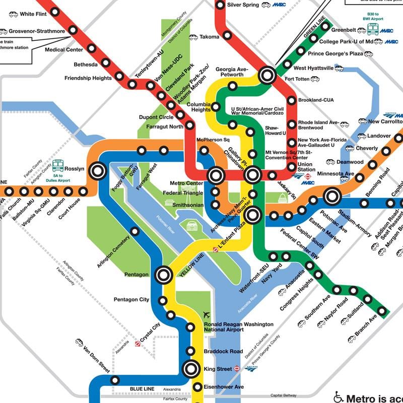 jauns dc metro karte