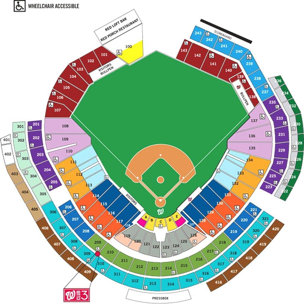 vašingtona pilsoņiem ballpark karte