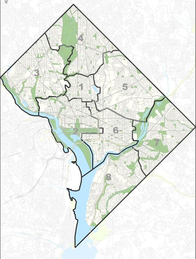 karte washington dc bezmaksas autostāvvieta