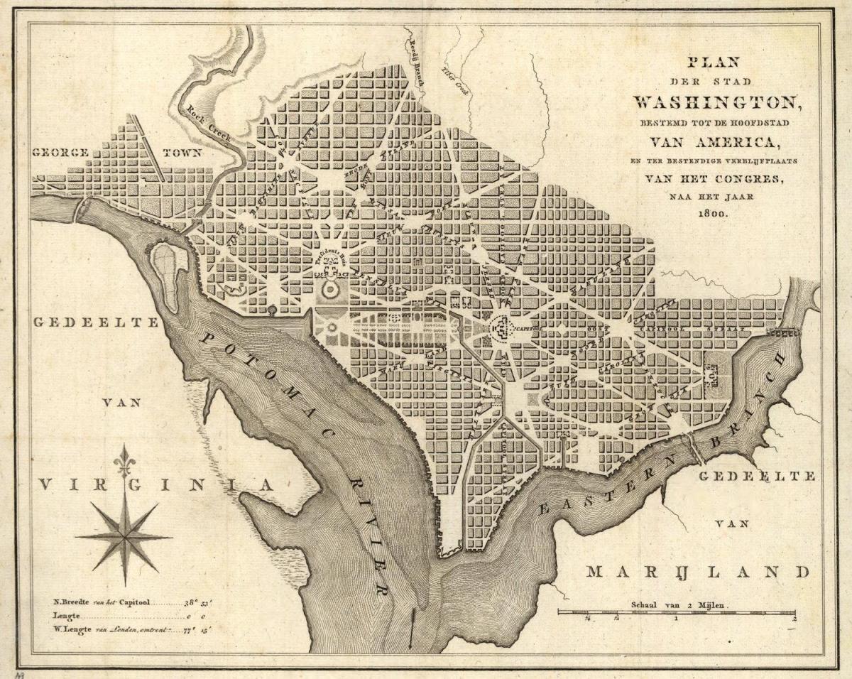 karte vēsturisko karti washington dc
