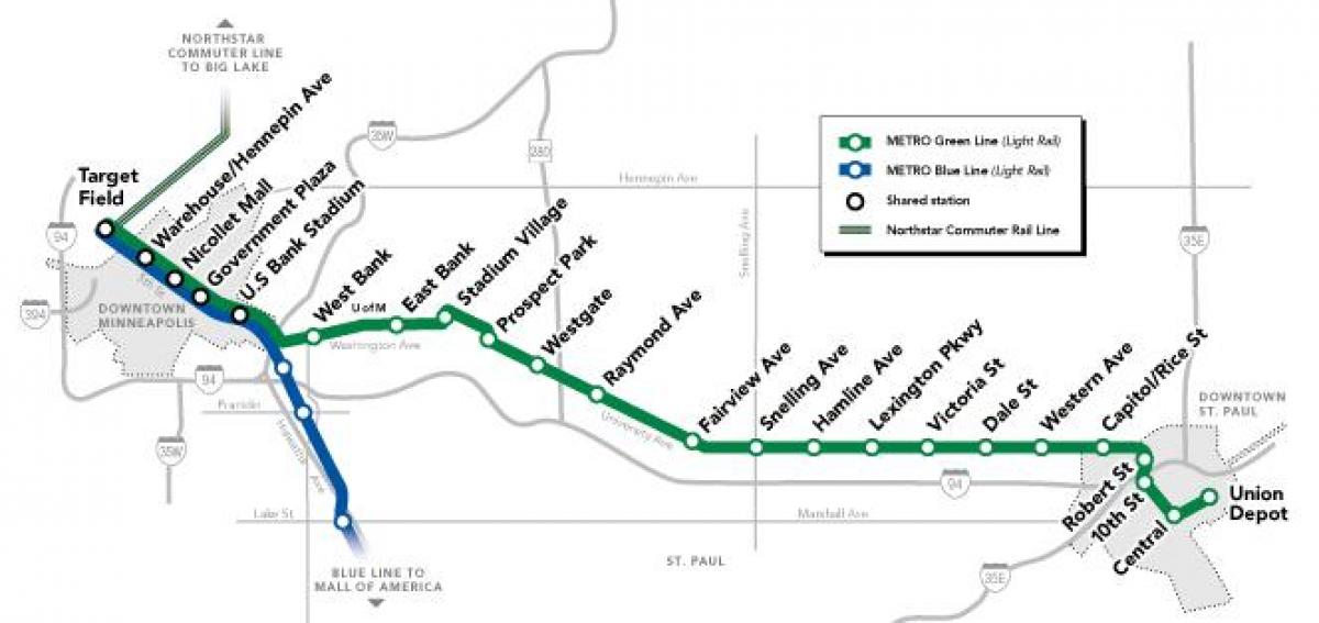 zaļā līnija dc metro karte