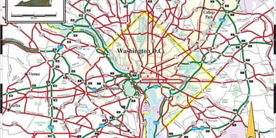 Vašingtonas metro kartes iela pārklājums