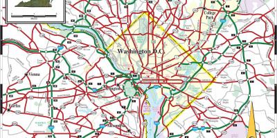 Vašingtonas metro kartes iela pārklājums