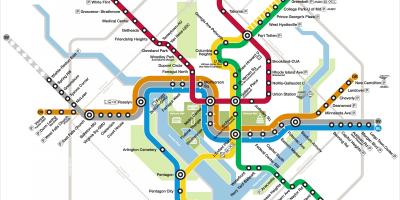 Vašingtonas metro karti, sudraba līnija