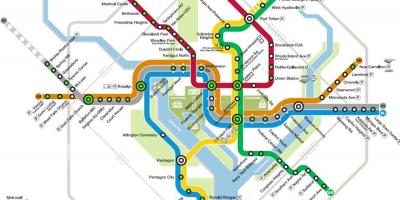 Vašingtonas metro stacija map