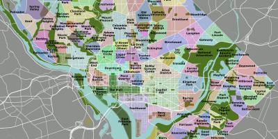 Vašingtonas apgabala kartē