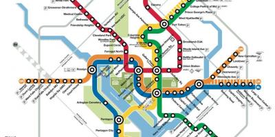 Vašingtonas dc sabiedriskā transporta karte