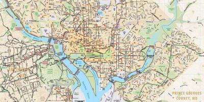 Vašingtonas dc velosipēdu karte