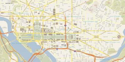 Detalizēta karte, vašingtona