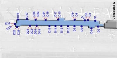 Karte dulles termināļa d