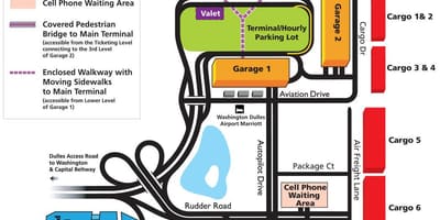 Karte dulles airport area