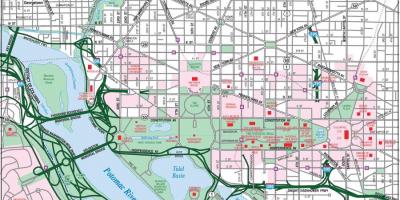 Washington downtown karte