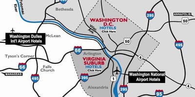 Washington dc jomā lidostas karte