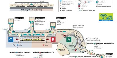 Ronald reagan national airport karte