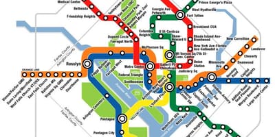 Dc dzelzceļa stacija map
