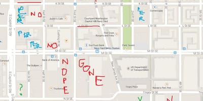 Karte washington dc handikapa autostāvvieta