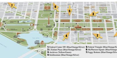 Vašingtonas " national mall karte