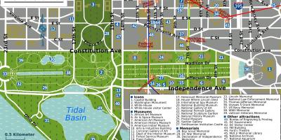 Washington national mall karte