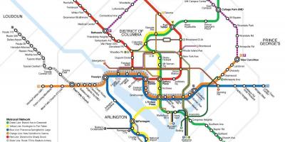 Vašingtona sabiedriskā transporta karte