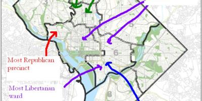 Karte vašingtonas politiskā