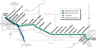 Zaļā līnija dc metro karte